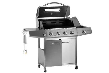 LP Propane BBQ Gas Grill Commercial Kitchen Equipment untuk piknik, 4 - 6 Burners