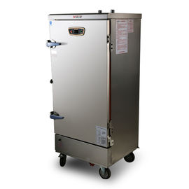12kW Power Commercial Steamer Listrik Full Automatic Rice Steam Cabinet Cart 12 Baki