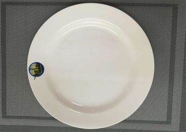 Alat Makan Porcelain Putih Sets Wide Rim Round Plate Diameter 25cm Berat 150g