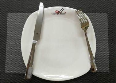 Square Dish Plate Dengan Customized-Logo Porcelain Dinnerware Sets Dia.  23cm