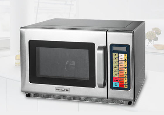 Kontrol Komputer Mikro Supermarket Komersial Microwave Oven Tubuh Stainless Steel