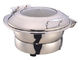 Putaran Stainless Steel Induksi Gesekan Piring Opsional φ36cm Pan Makanan 6.0Ltr dengan Pencocokan Berdiri