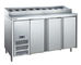 6 ℃ ke 0 ℃ Pizza Commercial Kulkas Freezer 400L Air Cooling Makanan Case