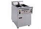 13 * 2L Electric 2-Tank Fryer / Komersial Peralatan Dapur Dengan Oil Filter Sistem