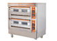 QL-4A Dua Deck Gas Oven / Komersial Listrik Baking Oven Dengan Perlindungan Otomatis Perangkat