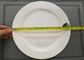 Alat Makan Porcelain Putih Sets Wide Rim Round Plate Diameter 25cm Berat 150g