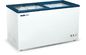 Insulated 330L Glass Door Showcase Commercial Kulkas Freezer Untuk Toko