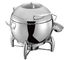 Putaran Mechanical Engsel Induksi Sup Station Opsional 11L Soup Bucket Stainless Steel Gesekan Piring