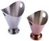 Rose - Warna emas Stainless Steel Chips Cup / Perak French Fries Bucket Snack Food Container