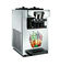 R410 Komersial Kulkas Freezer Meja / Table Top Soft Ice Cream Machine Dengan Tiga Rasa