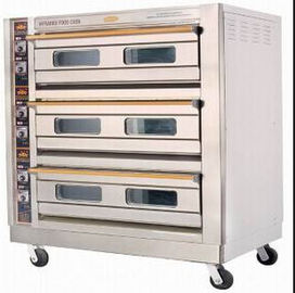 27kW / 3 ~ 380V Mewah Listrik Baking Oven Untuk Bread Shop, 1655x770x1540mm