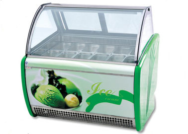 -16 ~ -20 ℃ Ice Cream Display Showcase / Komersial Kulkas Freezer