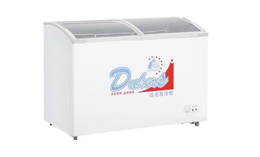 DUKER Pintu Kaca Melengkung Memamerkan Commercial Refrigerator Freezer 220V 50Hz