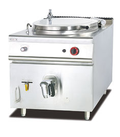 Gas Soup Kettle Western Kitchen Equipment Suplemen Kapasitas 100L Boiling Pan
