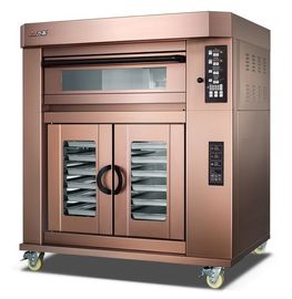 3 Deck Oven Kue Listrik Untuk Roti / Kontrol Suhu Independen Merata-rata Mesin Oven Roti Mewah