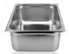 Stainless Steel Cookwares Untuk Dapur Ukuran Penuh Makanan GN Pan 530 × 327 × 100 × 0.7mm