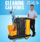 Serbaguna Cleaning Cart Dengan Cover / Layanan Kamar Peralatan Tanpa Kebisingan