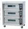 120Kg Gas Listrik Komersial Baking Oven Waktu Kontrol Suhu 600*400mm
