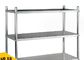 Stainless Steel 4-Layer Shelf untuk Penyimpanan Semua Flat Holding Panel 1800 * 500mm