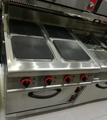 Komersial peralatan dapur Barat kompor gas 4 Burner dengan oven