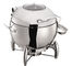 Putaran Mechanical Engsel Induksi Sup Station Opsional 11L Soup Bucket Stainless Steel Gesekan Piring