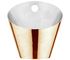 French Fry Cup Set Makan Porselen Miring Dapat Digunakan Kembali Dan Mudah Dibersihkan cangkir warna emas