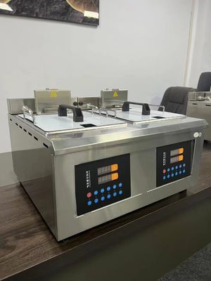 Multifunctional stainless steel deep fryer Otomatis mengangkat minyak mesin goreng Pot untuk Chicken Chop French Fries Potato Fish