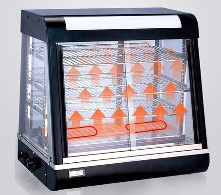 JUSTA Electric Glass Showcase Pemanasan Showcase Pemanasan Cabinet Food Showcase Cabinet Makanan Komersial Equipment dapur Restoran &amp; Hotel Peralatan