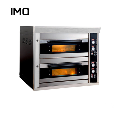 Ideal untuk kue yang terinspirasi dapur Preppy Oven 2 Deck 4 Tray Oven gas komersial