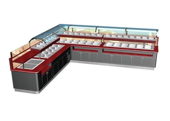 Peralatan Prasmanan Komersial Restoran Berbentuk L